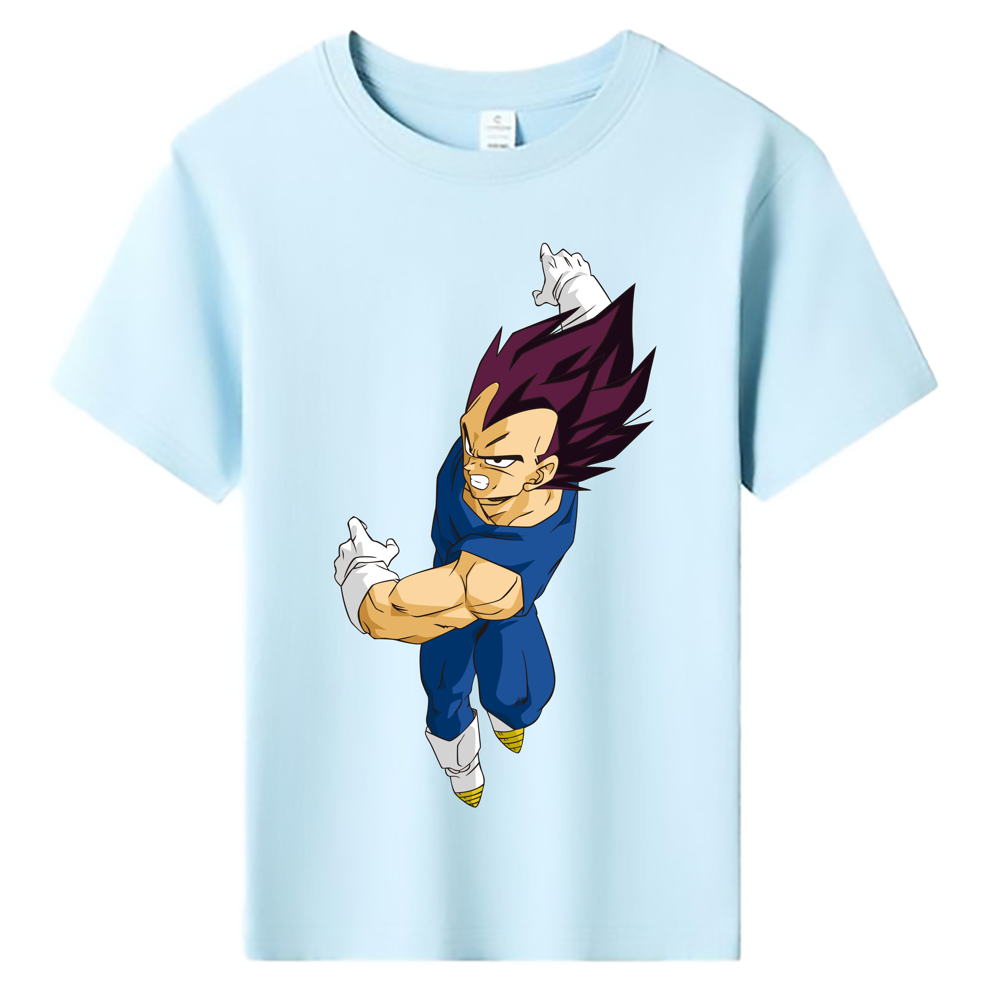 （画像用） ドラゴンボール ベジータ四世（Bejīta Yonsei）DRAGON BALL Vegeta IV 綿100％キッズTシャツ（フロントプリント）